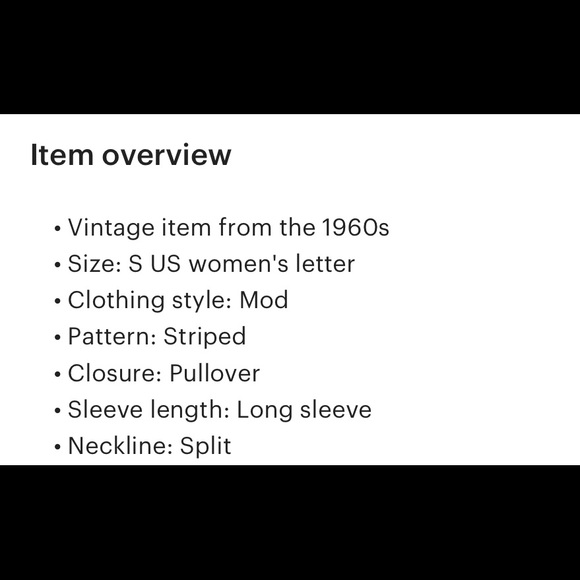 ❤️ VINTAGE 1960’s MOD SWEATER - SZ SMALL ❤️ - Picture 4 of 4